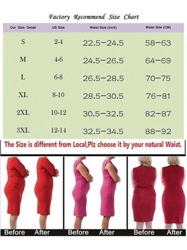 Shapewear Women Waist Cincher Girdle Tummy Control Thong Panty Slimmer Body Shaper - Black (Built in 4 Steel Boned) - CH18UMK...