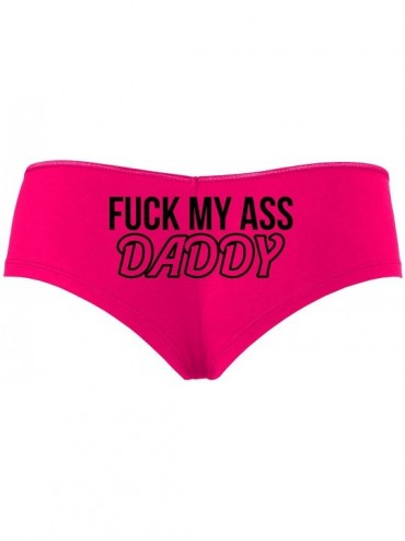 Panties Fuck My Ass Daddy Anal Sex Submissive Hot Pink Slutty Panties - Black - CY1959DG488 $15.63