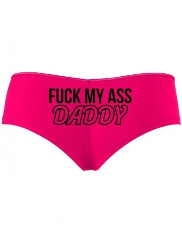 Panties Fuck My Ass Daddy Anal Sex Submissive Hot Pink Slutty Panties - Black - CY1959DG488 $30.08