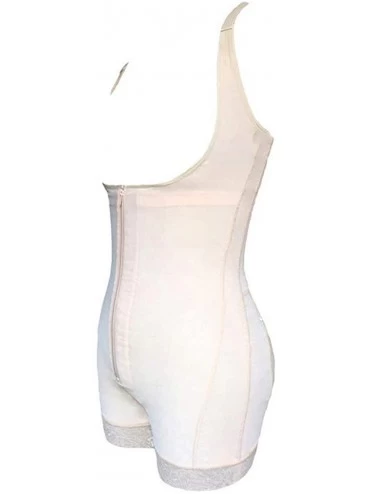 Shapewear Women's Seamless Bodysuit Adjustable Compression Body Shaper - Beige - C918D5EAIUH $22.39