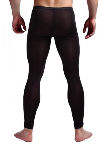 Briefs Super Thin Breathable Ice Silk Seamless Sexy Men Underwear - Black - CE18AWLSC0U $32.36