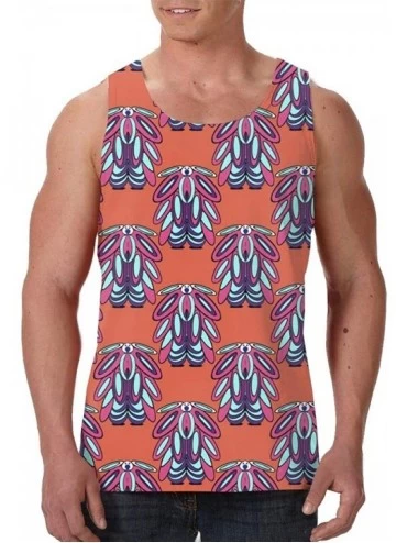 Undershirts Men's Sleeveless Undershirt Summer Sweat Shirt Beachwear - Rabbit-Bot - Black - CM19CIZG07T $33.45