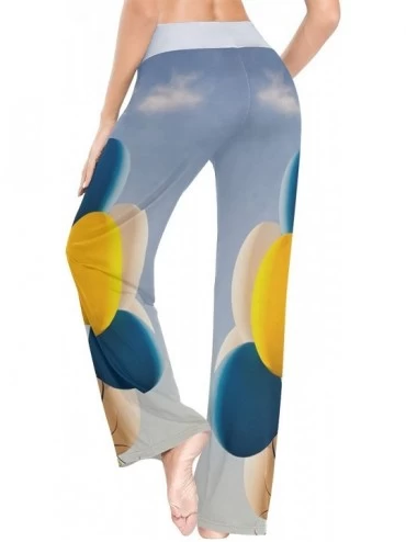 Bottoms Multicoloured Balloons Women's Pajama Pants Loose Drawstring Lounge Pants Sleepwear - C119C4ZDCRH $25.44