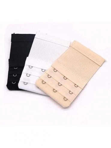 Accessories 5Pcs Bra Extenders Strap Buckle Extension 3 RowsHooks Extender Sewing Tool Intimates Accessories for Women - Blac...
