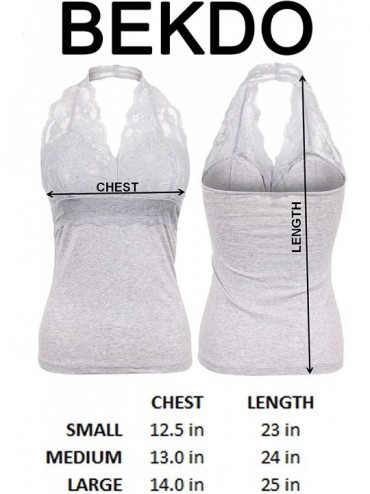 Bras Womens Sexy Halter Classic Open Back Sleeveless Camisol Top - Bekdowt299_heather_gray - CH128MLLC4N $19.55
