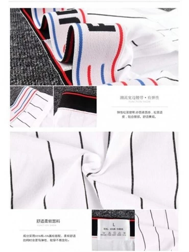 Panties Cotton Striped Boyshort 3 Pack Boxer Briefs for Tomboy Trans Lesbian - White - CG18ZLW7IUW $24.56