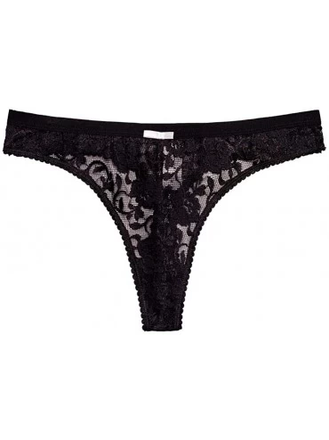 Panties Lace Thongs for Women - 5 Pack Thong Underwear Lacy Panties - 5pcs - CU18XLETQGX $14.19