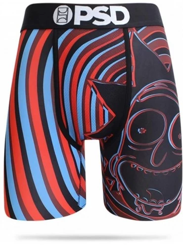 Boxer Briefs Men's E - Rick and Morty 3D Boxer Brief Underwear - Black - C618AQGZNXM $57.52