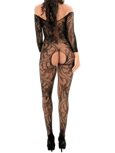 Nightgowns & Sleepshirts Sexy Lingerie for Women One Piece Babydoll Sexy Mesh Siamese Stockings Teddy Lace Bodysuit Erotic Ni...