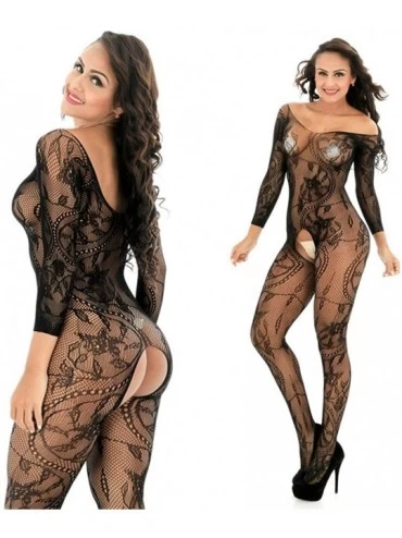 Nightgowns & Sleepshirts Sexy Lingerie for Women One Piece Babydoll Sexy Mesh Siamese Stockings Teddy Lace Bodysuit Erotic Ni...