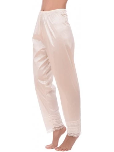 Slips Pant Slip for Women Satin Snip-It (S-XXXL) - Ivory - CX183ODI9QG $23.51