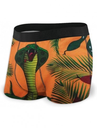 Boxer Briefs Funny Boxer Briefs Rasta Lion Underwear for Boys Short Leg Spandex Stretch - Pattern3 - CD18ZUAGUST $31.88