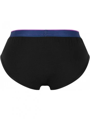 Boxer Briefs Men's Stretch Cotton Underwear Sports-Inspired Plus Size Boxer Brief - Black-1272 - CK18I9E9S5W $10.67