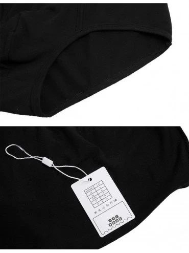 Boxer Briefs Men's Stretch Cotton Underwear Sports-Inspired Plus Size Boxer Brief - Black-1272 - CK18I9E9S5W $10.67