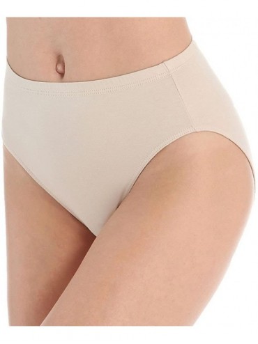 Panties The Essentials Cotton Classic Hi-Cut Brief Panty (4025) - Classic Beige - CS18XY5K79U $31.46
