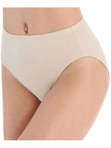 Panties The Essentials Cotton Classic Hi-Cut Brief Panty (4025) - Classic Beige - CS18XY5K79U $29.91