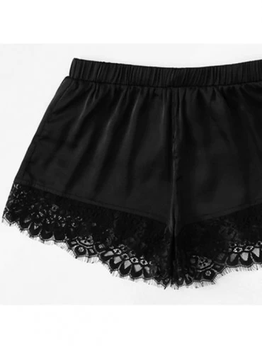 Nightgowns & Sleepshirts Ropa Interior Womens Sexy Plus Size V Neck Sling Sleepwear Lingerie Lace Nightwear Underwear Set - B...