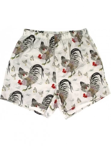 Boxers Men's Chick Magnet Chicken Rooster Hell Yeah Print Boxer Shorts 3-Pack - CQ18A5S437R $16.72