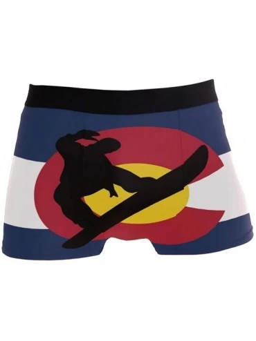 Boxer Briefs Police Blue Line Flag Boxer Briefs Men's Underwear Boys Stretch Breathable Low Rise Trunks - Colorado Snowboard ...