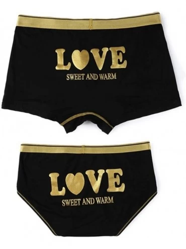 Boxer Briefs 2pcs/lot Couple Boxer Fashion Sexy Lovers Modal Soft Underwear Men's and Women's Shorts - Women-l - CZ18HQOOSM4 ...