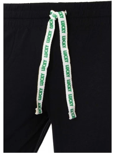 Bottoms Womens' St. Patrick's Day Irish Jogger Sleep Lounge Pants - Black - CG19C2TCX59 $20.13