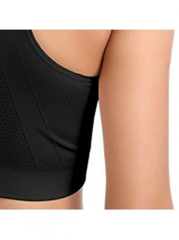 Bustiers & Corsets Sleepwear 2020 Popular No Steel Ring Womens-Pure Color Wireless Sports Bra Zipper Underwear Quakeproof - B...
