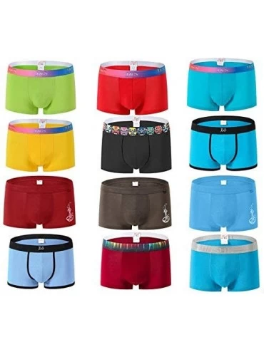Boxer Briefs Bamboo Comfort Soft Underwear Men- Mens Boxer Briefs - Csrandom-5pack - CI18QRHO6Y3 $46.86