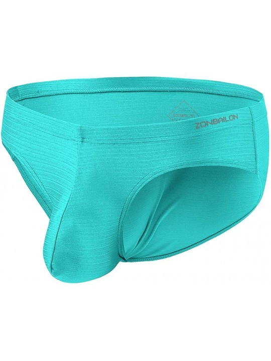 Men's Underwear Boxer Briefs Low Rise Bulge Pouch Silk Tagless Soft ...