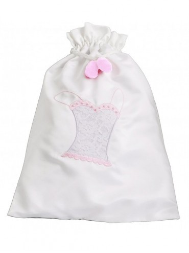Accessories Pink Lace Lingerie Bag Bridesmaid Wedding Gift - CX111PQXYZN $37.76