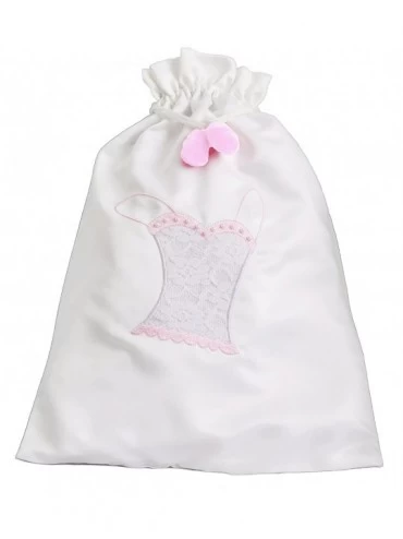 Accessories Pink Lace Lingerie Bag Bridesmaid Wedding Gift - CX111PQXYZN $17.56