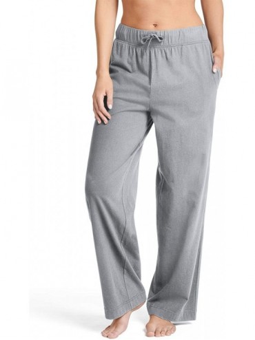 Bottoms Women's Sleepwear Everyday Essentials Cotton Pant - Grey Heather - C818N6KZ69K $71.60