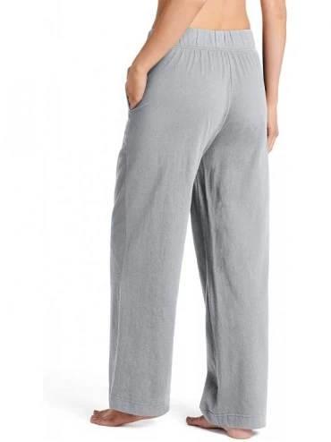 Bottoms Women's Sleepwear Everyday Essentials Cotton Pant - Grey Heather - C818N6KZ69K $36.22
