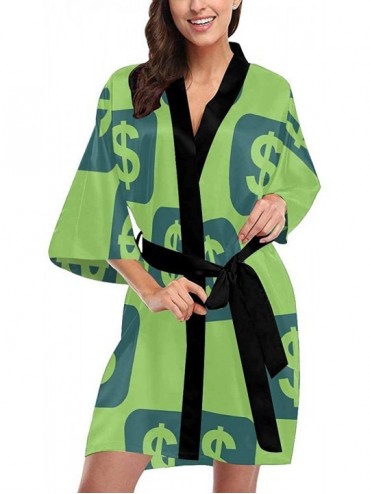 Robes Custom Dragonflies Colorful Women Kimono Robes Beach Cover Up for Parties Wedding (XS-2XL) - Multi 3 - CI194TECT8C $100.92