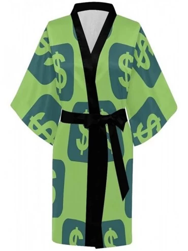 Robes Custom Dragonflies Colorful Women Kimono Robes Beach Cover Up for Parties Wedding (XS-2XL) - Multi 3 - CI194TECT8C $35.88