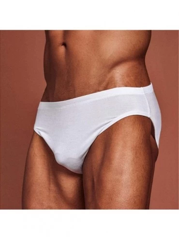 Briefs Men's Underwear Men's Underwear Modal Comfortable Underwear Breathable U Convex Men's Quick-Drying Underwear-White_L_1...