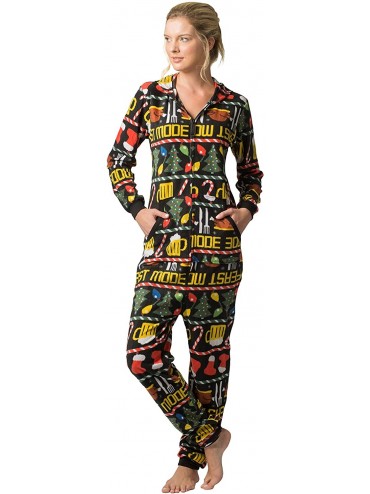 Sleep Sets Men's Feast Mode Holiday Hooded One Piece Pajama - CV1883SML2N $70.47