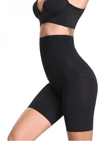 Shapewear Slip Shorts for Under Dresses-Seamless Boyshorts Panties for Women - Black-0096 - C118U2AYQIE $11.46