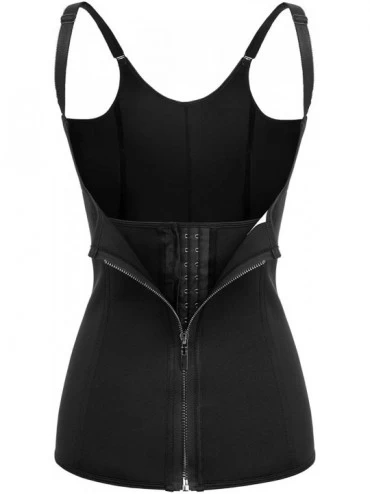 Shapewear Women Corsets Waist Trainer Body Shaper Vest for Weight Loss Black Small - C818O3RMSDO $18.33