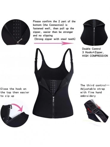 Shapewear Women Corsets Waist Trainer Body Shaper Vest for Weight Loss Black Small - C818O3RMSDO $18.33