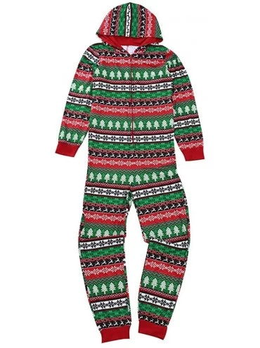 Sleep Sets Family Casual Onesies for Christmas Party- Long Sleeve Zipper Up Hooded Romper Jumpsuits Xmas Family Matching Paja...