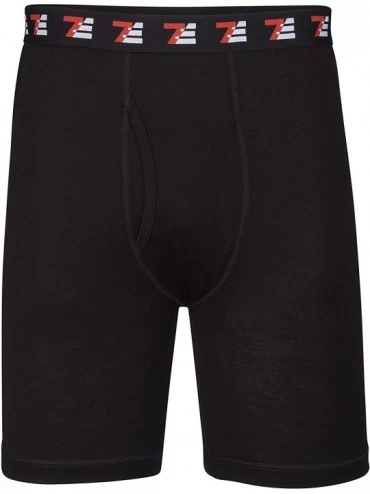 Boxer Briefs 100% Men's Merino Wool Boxer Briefs Lightweight Breathable Underwear 190 GSM - Black - CS1825N08TM $42.27