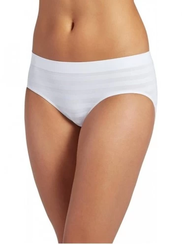 Panties Women's Underwear Matte & Shine Seamfree Hipster - White - CS12N3E4119 $22.14