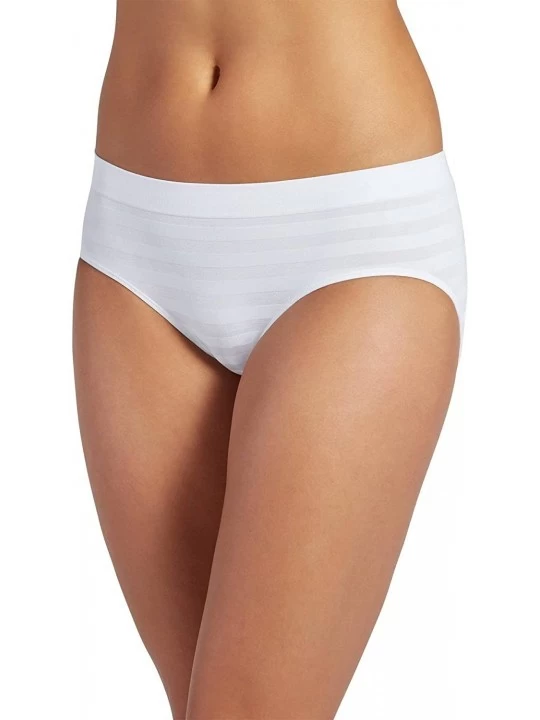 Panties Women's Underwear Matte & Shine Seamfree Hipster - White - CS12N3E4119 $10.31