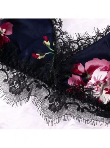 Baby Dolls & Chemises Valentine's Day Sleep Lingerie-Women's Floral Lace Trim Underwire Bra and Panty Set-Sexy Teddy Sling Pa...