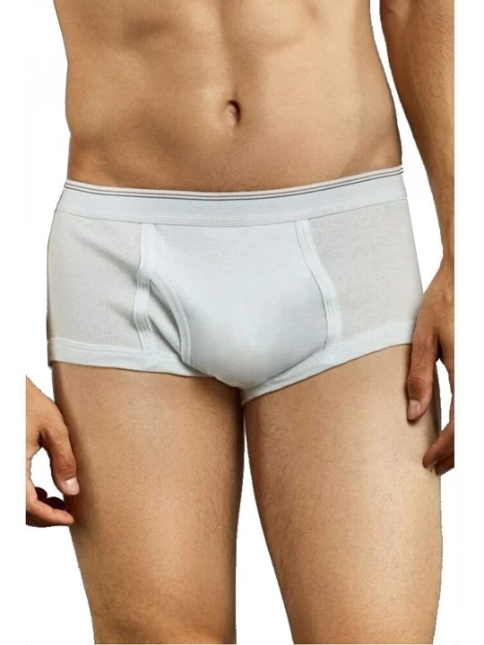 Briefs 6 pieces Cotton Men's Briefs Underwear S-3XL - 3401-6pcswhite - C018WDWXLC4 $17.24
