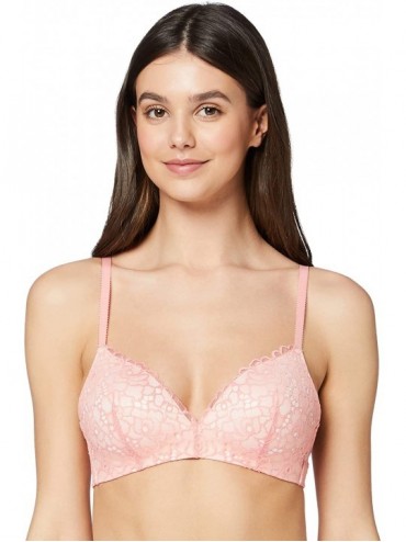 Bras Women's Non Wired Lace Bra - Pink Sand/Blush - C618HD6UU8N $20.60