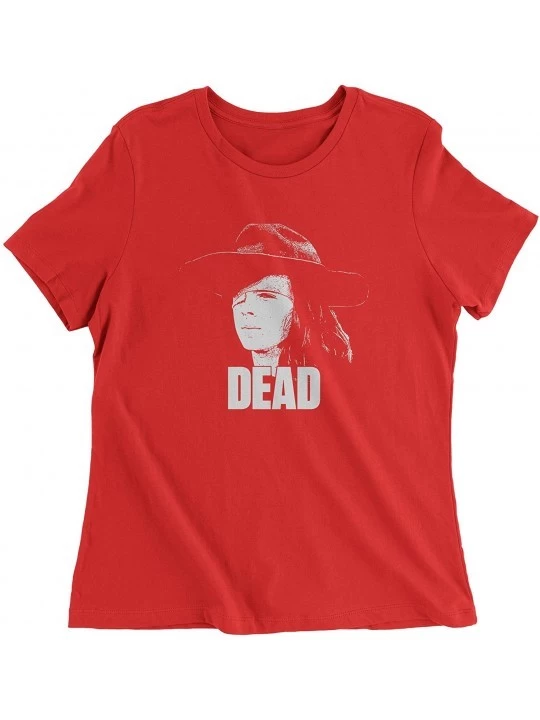 Camisoles & Tanks Carl Dead Womens T-Shirt - Red - CK180SO8AXA $20.36