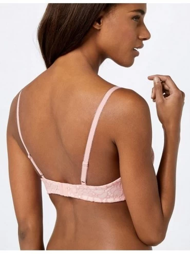 Bras Women's Non Wired Lace Bra - Pink Sand/Blush - C618HD6UU8N $10.80