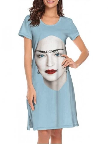 Nightgowns & Sleepshirts Madonna&Maluma-Song-Medellin- Sexy Nightgowns Long Nightdress Sleepshirts Nightwear for Women Girls ...