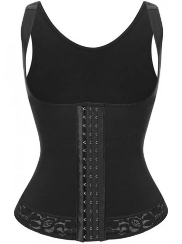 Shapewear Women Waist Trainer Cincher Vest for Weight Loss Tummy Control Body Shaper with Hooks Black Lace L - C518X2XUDO5 $3...